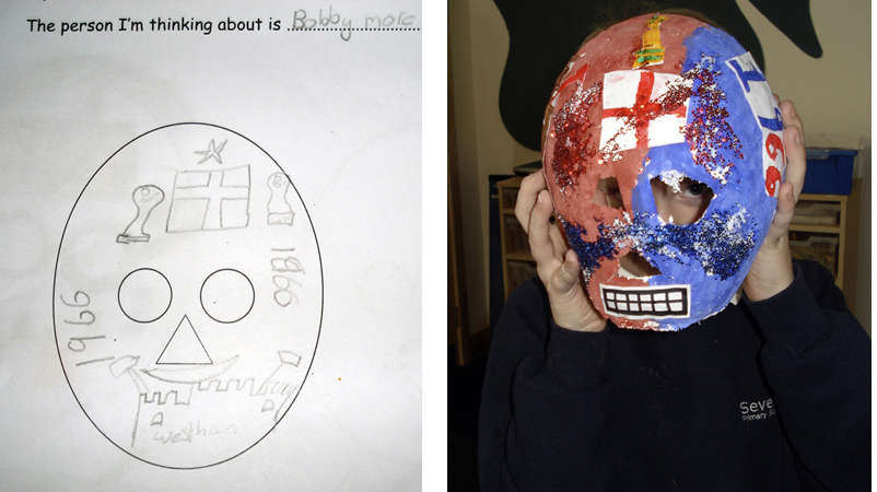 football, bobby moore, mask, day of the dead