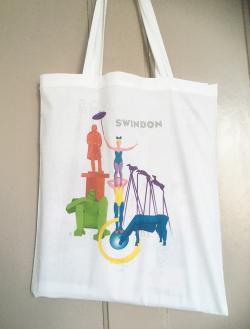 Swindon statues cotton tote/shopping bag